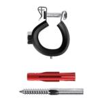 Zacisk rurowy M8 ocynkowany z kołkiem + śruba Clamp-Set - obrazek 5