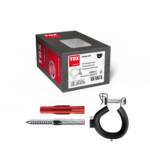 Zacisk rurowy M8 ocynkowany z kołkiem + śruba Clamp-Set